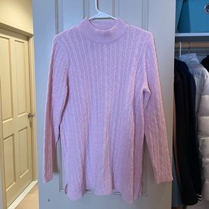Lands’ End pink sweater, medium